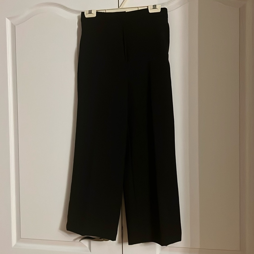COPY - Black Zara cropped pants beautiful like new wear dress up or down.